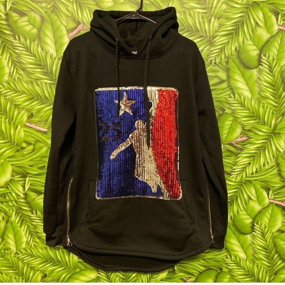 black hoodie mens xl